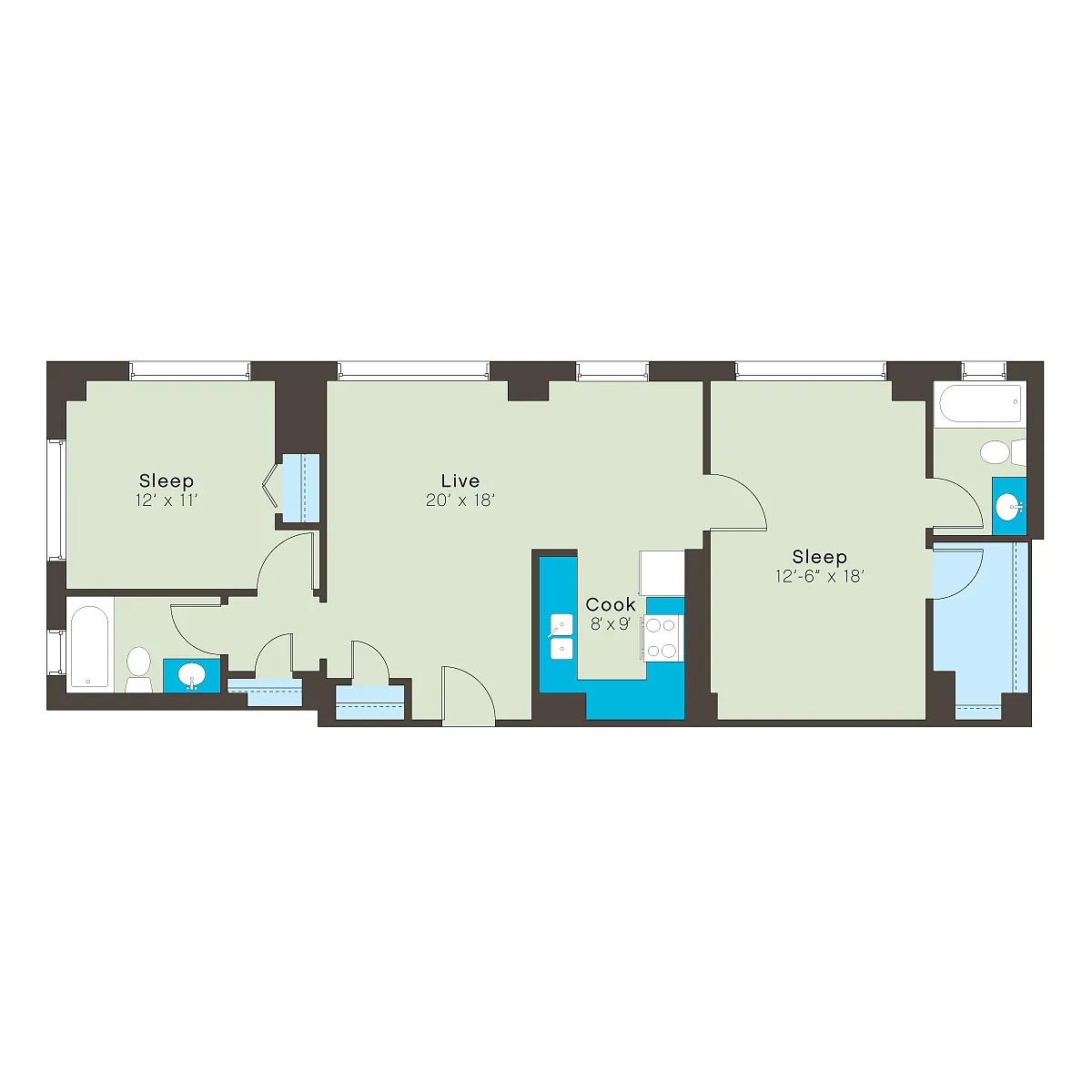 Floor plan 214e-2bT14