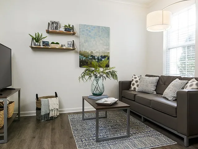 Enjoy a Spacious Living Room with Plenty of Natural Light from Large Windows at The Flatts Salisbury