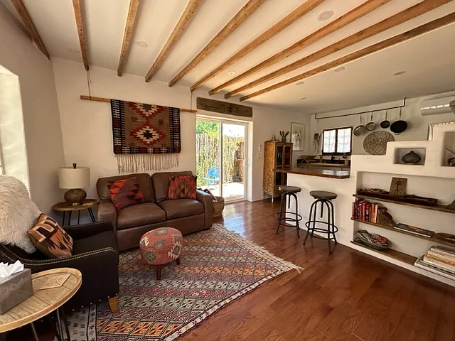 View of living area from the front door.