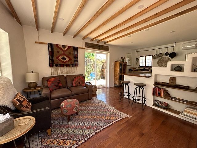 View of living area from the front door.