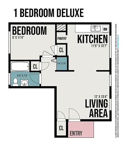 Floor plan 1 Bedroom