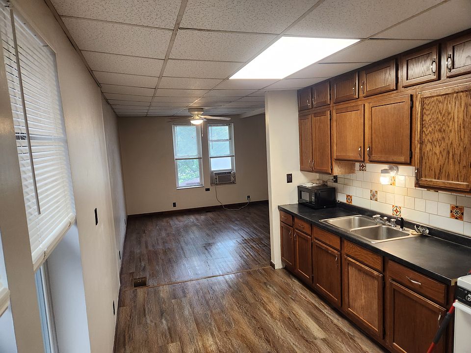 Kitchen looking toward the front windows