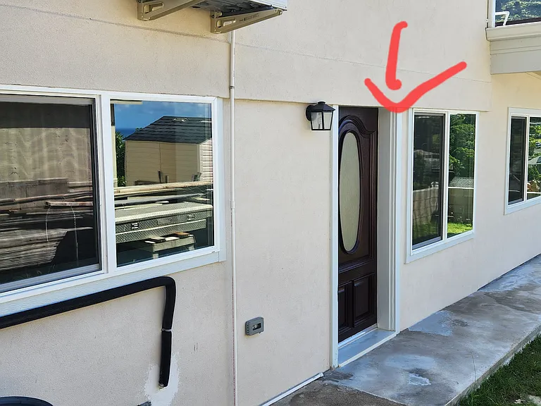 Entrance to this one bedroom unit