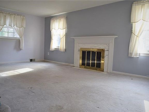 Enjoy those cold nights in the living room with your wood burning fireplace.