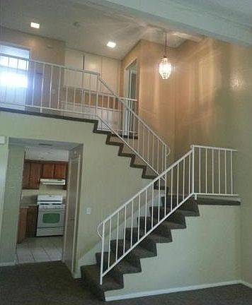 Beautifully lighted staircase