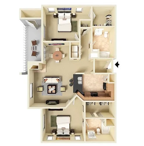 Floor plan B3R