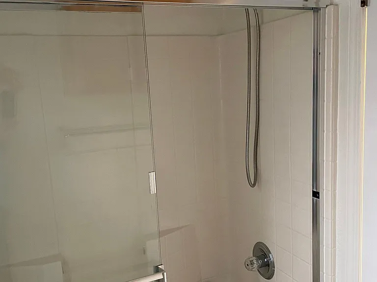 Upstairs bathroom with shower and tub