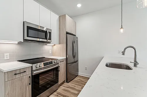 Floor plan 1 Bedroom 1 Bath Kitchen with Island