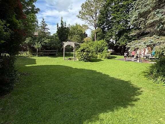 1/2 acre backyard to relax in