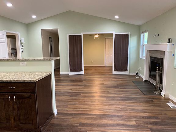 View from eating space through living towards study.