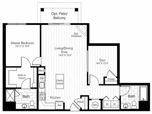 Floor plan A13D