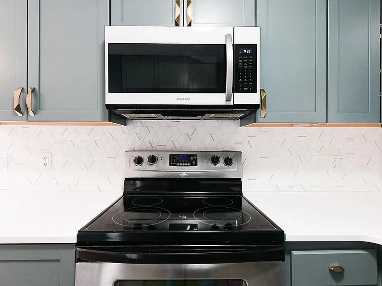 Kitchen Area with All Appliances Provided