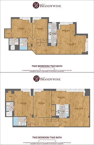Floor plan 2 Bed-2 Bath -1150