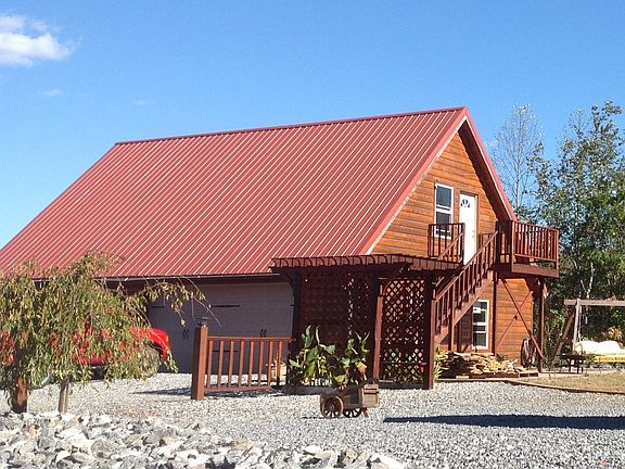 Garage shows loft entrance