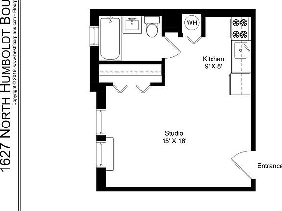 2nd image of 1627 N Humboldt Blvd APT 4G