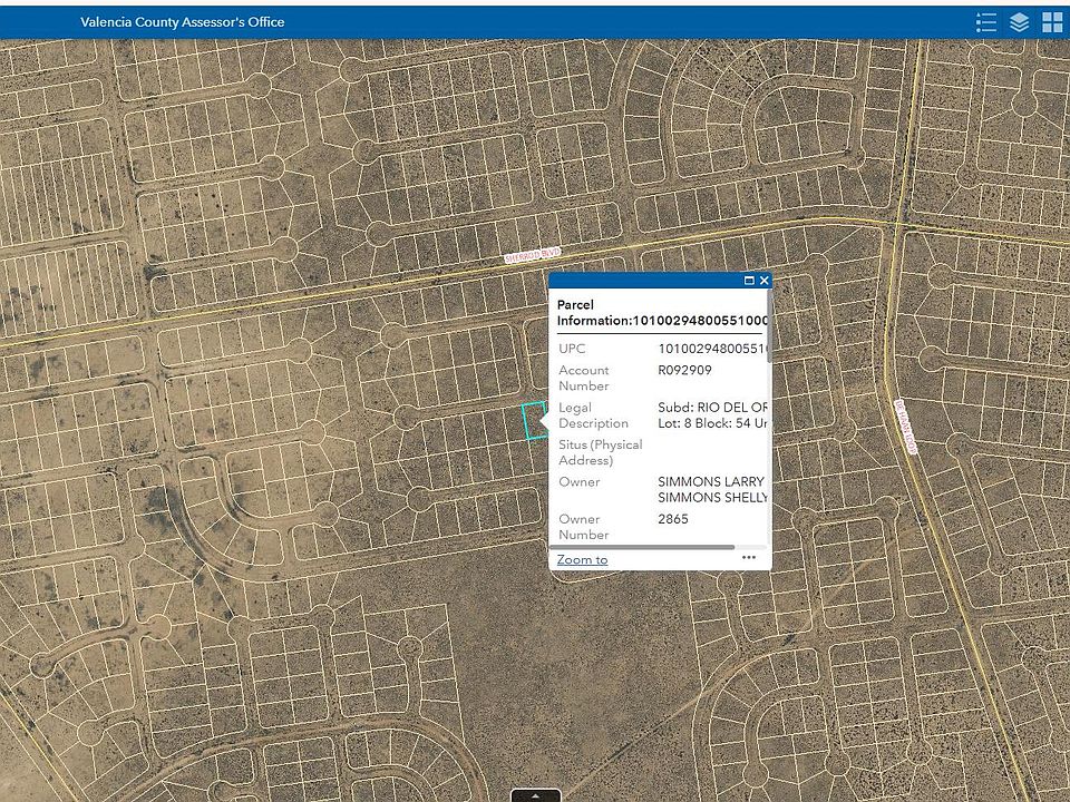 1st image of Rio Del Oro Block U Lot 8-54