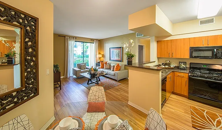 Kitchen + Living Room