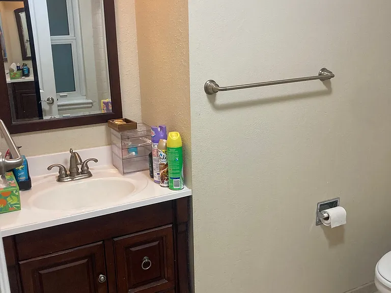 Bathroom attached to bedroom 1.