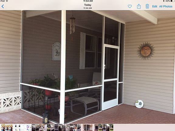 Front screened area