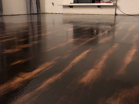 Rustic refinished living roo