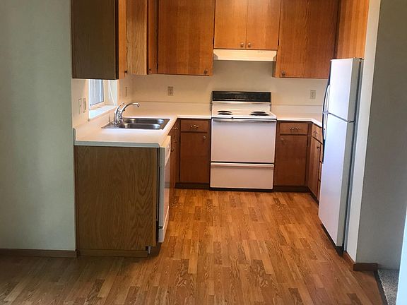 View of kitchen with hardwood flooring