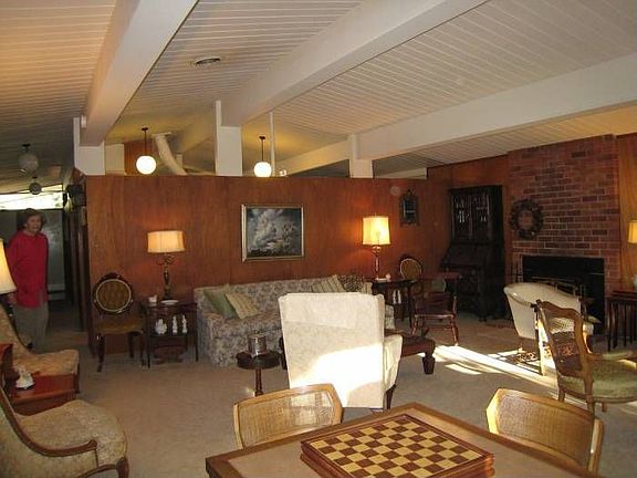 View toward fireplace