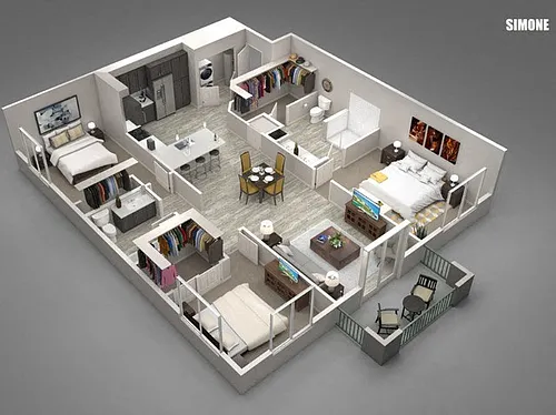 Floor plan Simone