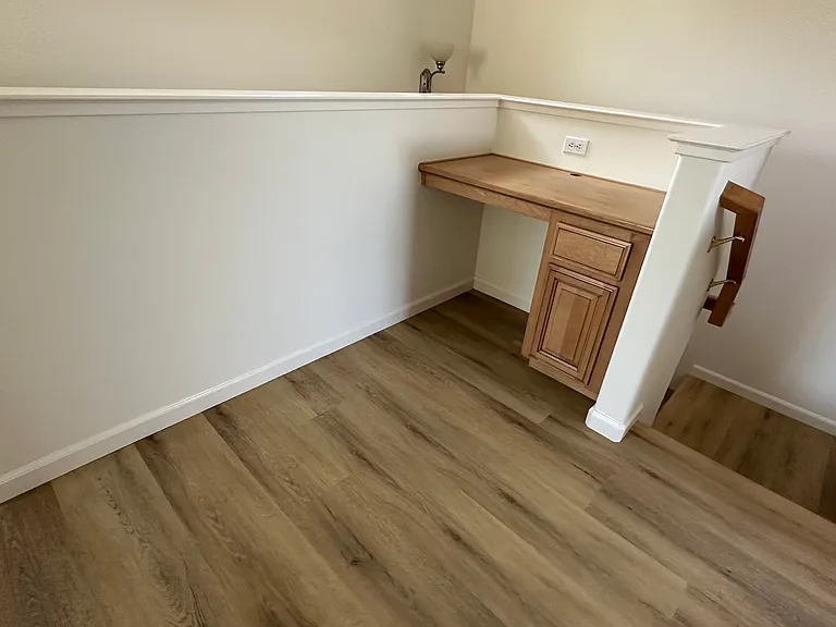 Built in Desk on Second Floor near loft