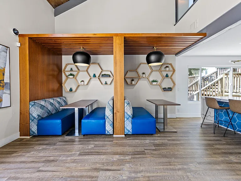 Dining Area in the Clubhouse at Veranda La Mesa in La Mesa, CA 91942