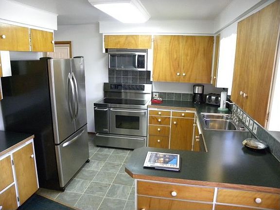 Updated kitchen with Stainless Steel appliances.