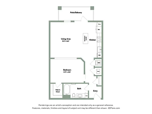 Floor plan The Milestone | Studio
