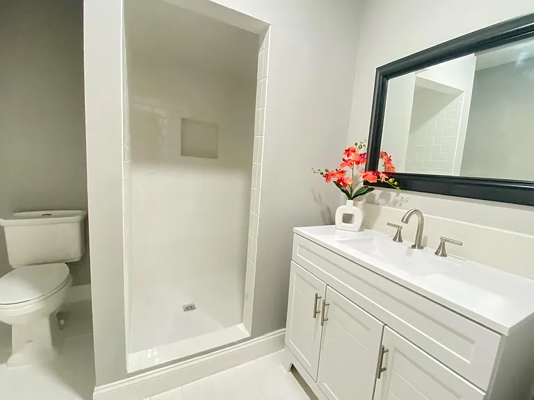 Primary bathroom.