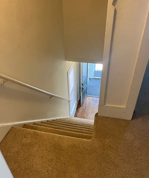 Top of stairs looking down