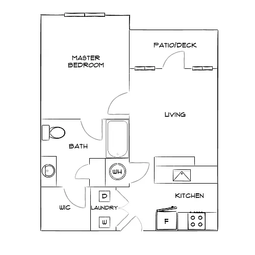 Floor plan Design 1B