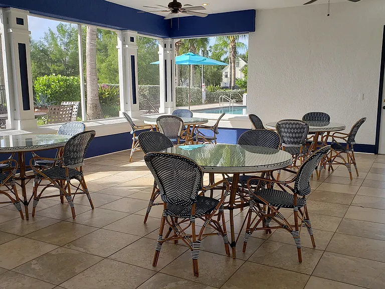 Poolside clubhouse