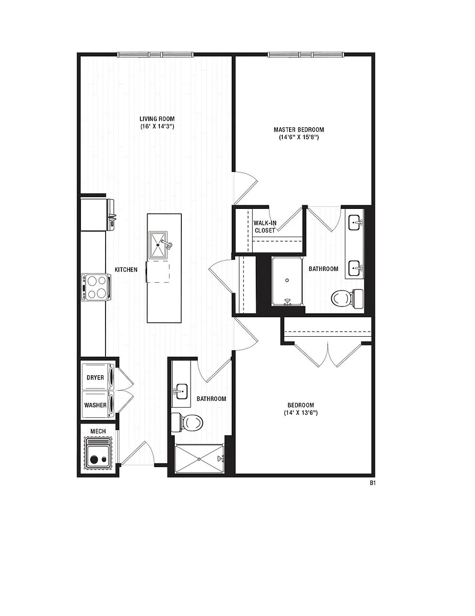 Floor plan B1