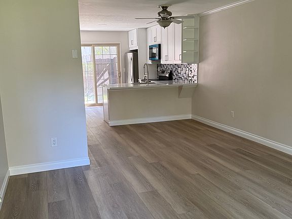 Living room and kitchen