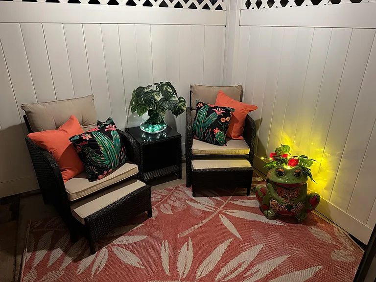 Patio off of bedroom