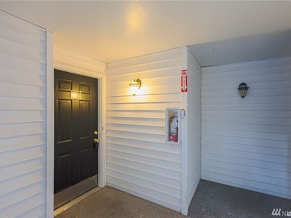 The front door to the unit is protected from the weather!