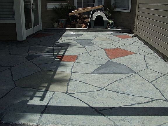 Stamped Concrete Carport
