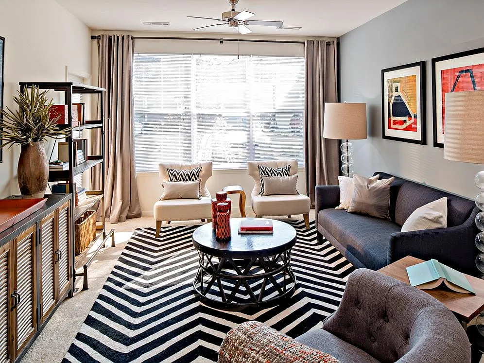 One Bedroom Living Room - Avalon Bloomingdale