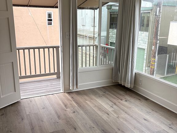 Patio and living room