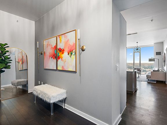 From door into condo