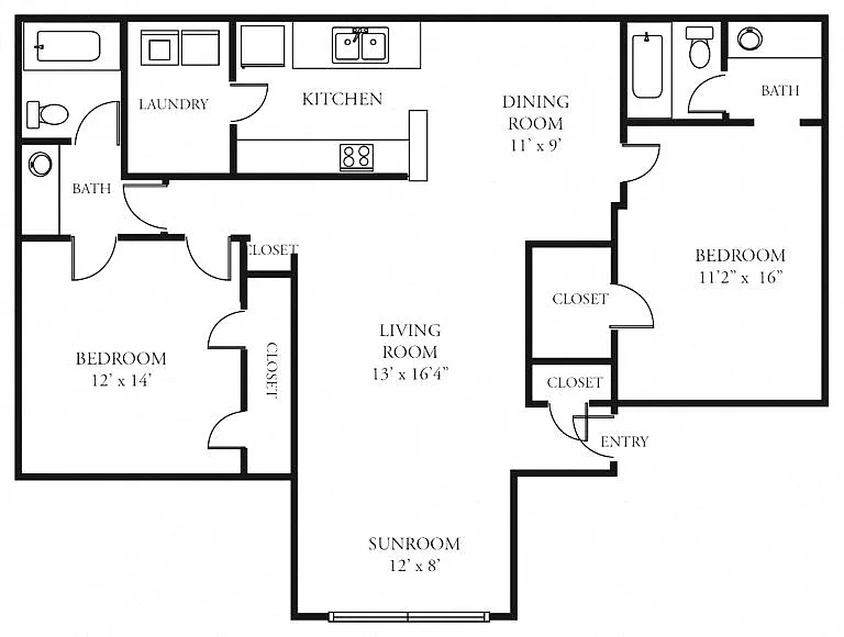 Floor plan 2X2D