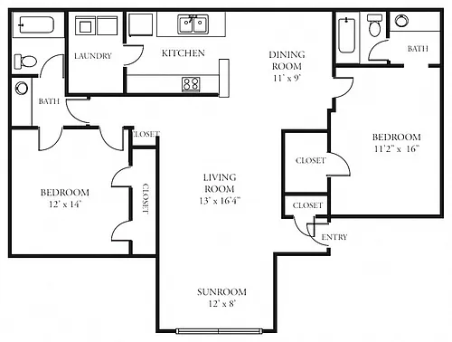 Floor plan 2X2D