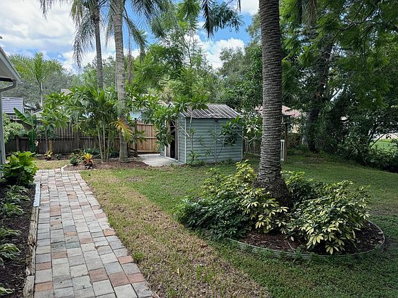 Backyard and shed