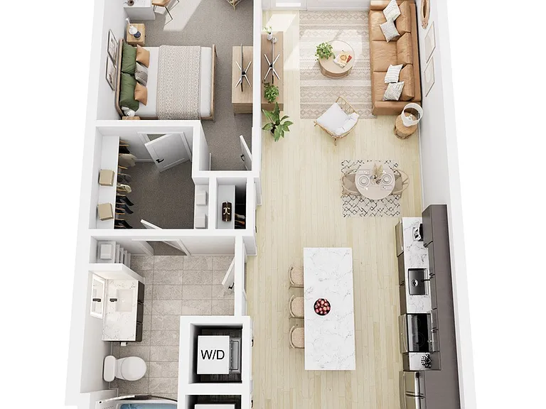 1 Bedroom 1 Bedroom