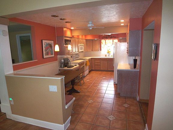 Kitchen with casual dining area