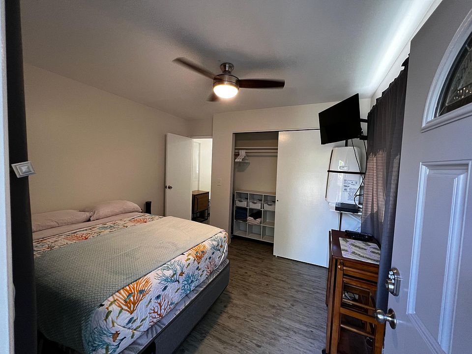 bedroom with full size bed, closet