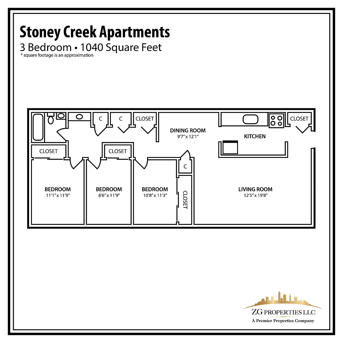 Floor plan 3 Bedroom